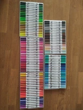 Conjunto de rotuladores de doble punta, Set de 12-120 rotuladores para dibujo artístico, obra de arte con acuarela