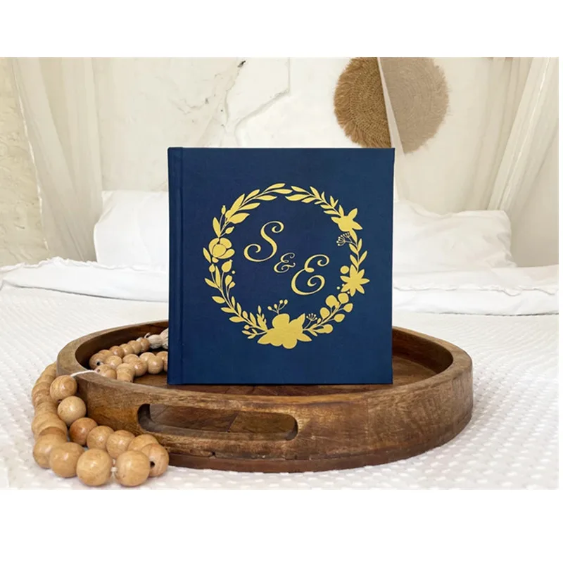 

Индивидуальный фотоальбом, гостевая книга на заказ с инициалами, свадебный подарок для нее, фотография Instax Mini, выбор цвета, доступный дизайн: