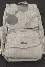 Bolsa de pañales con USB de Disney, mochila momia de maternidad/bolsa de pañales para bebé, bolso de viaje de Mickey Mouse, bolsa para cuidado del bebé, bolsa húmeda