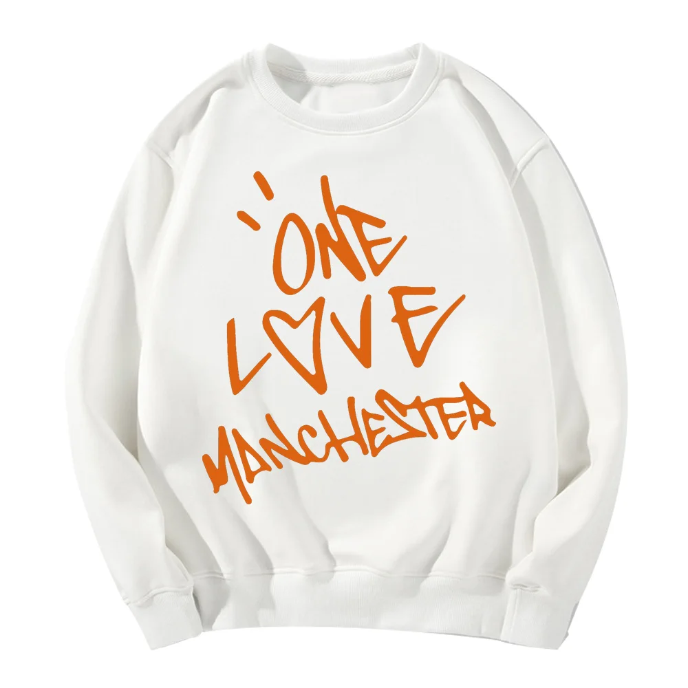 Ariana Grande One LoveManchester пуловер с буквенным принтом зимние теплые женские толстовки женские повседневные толстовки Harajuku