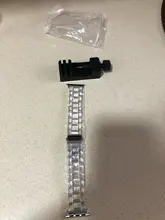 Funda con correa para apple Watch 6, 5, 4, banda de 42mm y 38mm, correa de acero transparente para iwatch 6 series 5 4 3/2, banda de reloj de 44mm y 40mm