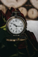 Holow-reloj de bolsillo de cuarzo para hombre y mujer, cronógrafo Retro de bronce, con cadena, colgante, clásico