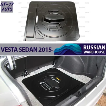 

Console organizer in trunk for Lada Vesta Sedan 2015- function pad for collect things interior material ABS plastic