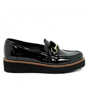 

Moccasin-Chap-Patent Leather-Black