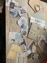 30 unids/set Vintage Scrapbooking Diy Paquete de pegatinas Retro decorativa Natural colección diario Washi etiqueta engomada de papel de arte