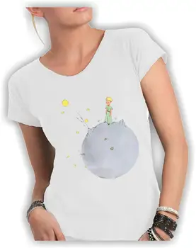 

T Shirt Woman Cotton Flamed With Wide Neckline and Cutting Vivo neckline and sleeves-LITTLE PRINCE MADE IN ITALY