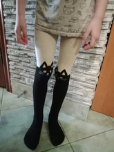 Los nuevos niños de dibujos animados de medias para chicas encantadoras Patchwork diseños de bordado medias pantis primavera bebé medias de Kawaii