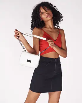 

2020 Fashion Trend Mini Small Square HandBags Women Designer Luxury Chain Black White Shoulder Bag Work Lady Made Leather