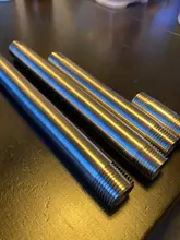 300mm Pipe-Fitting Extension-Tube 304-Stainless-Steel Connector Thread-Equal Male 50mm