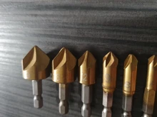 Drill-Bit Chamfering Cutter Countersink Wood HSS Hex-Shank-90-Degree 3pcs 6pcs 6mm-19mm