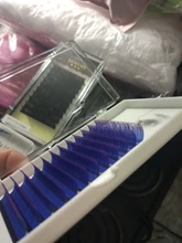 False-Lashes HBZGTLAD Curl 8-15mm Blue Yellow C/D Brand-New