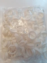 100 Uds desechables pegamento anillo pegamento para extensión de pestañas taza contenedor de plástico maquillaje permanente pigmento accesorios de