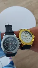 Reloj de cuarzo para hombre, correa de silicona, funda de acero inoxidable, informal, a la moda, la mejor marca de Europa y América, 2021