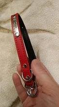 Collar de cuero para perros medianos y pequeños, collarín personalizado con relleno interior, placa de identificación grabada