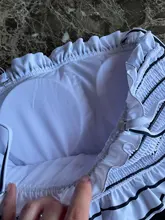 Bandeau Bikini Bathing-Suit Biquini Swimwear Women High-Cut Sexy Plus-Size Hot Solid