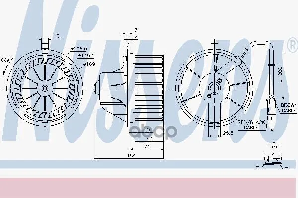 Мотор Отопителя Vag A4/Passat/T4-05 Nissens 87068 Nissens арт. 87068