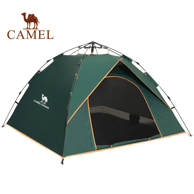 Туристическая палатка CAMEL на 3 4 человек автоматическая Однослойная с пружинным