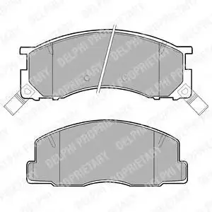 Колодки тормозные TOYOTA LITEACE 85-95/PREVIA 2.4 90-00 передние