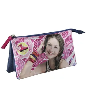 

CASE/PENCIL POUCH FLAT 3 COMPARTMENTS SOY LUNA