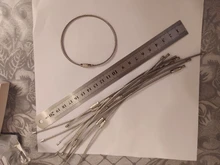 10 uds/1,5/2mm llavero EDC Etiqueta de cuerda de alambre de acero inoxidable lazo de Cable tornillo dispositivo de bloqueo clave llavero círculo campamento utensilio para colgar
