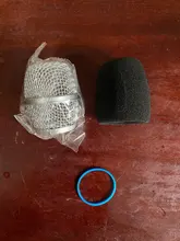 Repuesto de cabezal de parrilla de micrófono de malla de acero azul, accesorio de piezas de bricolaje, BETA 87A