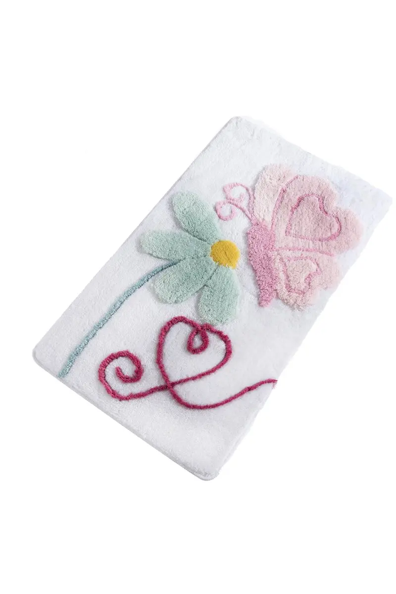 Коврик для ванной-коврики | коврик для ванной нескользящие Противоскользящие коврики Ponte белый 60X100 см