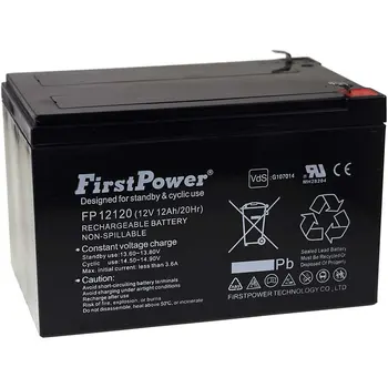 

FirstPower GEL battery for SAI APC RBC 4 12Ah 12V VdS