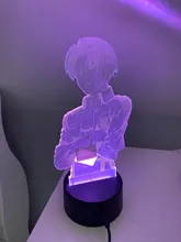 Table-Lamp Light Cool Ackerman-Figure Night-Light Titan Attack Acrylic Home-Room-Decor