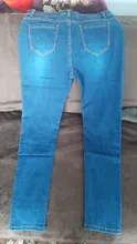 Pantalones vaqueros de cintura alta para mujer, pantalón DENIM entallado, elástico, de talla grande, para mamá, 5XL, 6XL