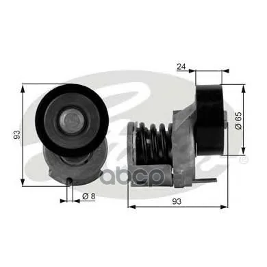 Натяжитель Поликлинового Ремня Audi. Skoda. Vw 1.4/1.6 16v Fsi 03 Gates арт. T38439