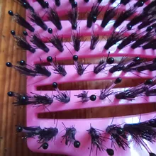 Peine para masaje del cuero cabelludo para mujer, 7 colores, cerdas de nailon, cepillo de pelo rizado húmedo, cepillo de pelo para salón, herramientas de estilo de peluquería