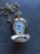 Reloj de bolsillo con patrón de flores para mujer y niño, colgante, collar, joyería, relojes de regalo