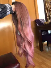 HAIR Wig Light Blonde Platinum Middle-Part Heat-Resistant Cosplay Brown Long-Wavy Natural