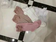 Calcetines con lazo para niñas recién nacidas, medias antideslizantes de algodón de felpa, hasta la rodilla