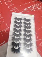 5/8 pares 3D visón pestañas 20mm pestañas 3D de pestañas falsas naturales NATURALES DE Pestaña de visón extensión belleza maquillaje pestañas