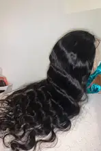 Peluca de onda de encaje Frontal para mujer, cuerpo 13x4, cabello humano Remy peruano, prearrancado con pelo de bebé, peluca de cabello humano con encaje Frontal 150%