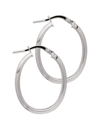 Pendientes Plata Aros Ovalados