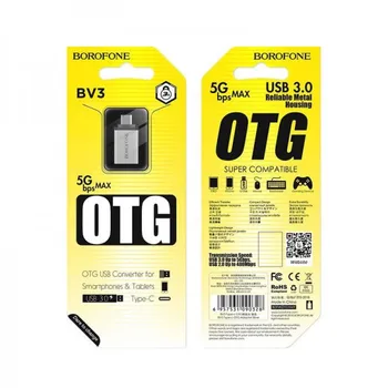 

USB OTG adapter borofone bv3 Type-C