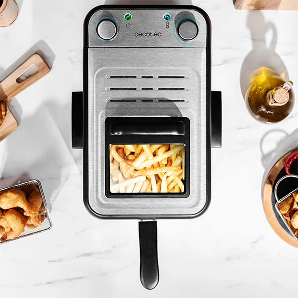 Фритюрница Cecotec CleanFry Infinity 3000 3 л 2400 Вт Black Inox