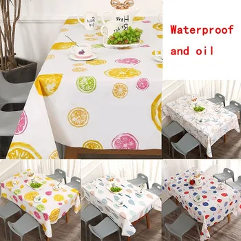 

New Nordic PVC Waterproof Oil-Proof Tablecloth Non-Slip Dustproof Washable Household Decor Table Cloth Outdoor Picnic Table Mat