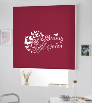 

Blind Iroa with themed corporate/Beauty Salon! ROLLER BLINDS TRANSLUCENT! (NETWORK 100X175)