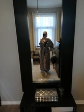 100% de algodón estampado para mujer, Vestido tipo Kimono elegante con cinturón propio, Túnica de talla grande para playa, Q1228