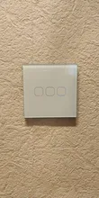 Glass-Switch-Panel Controler Touch-Switch Fire-Line Minitiger Smart Home 3-Gang Single