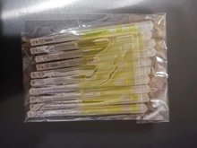 Varita luminosa para pesca, barra flotante fluorescente estilo luciérnaga para la noche que brilla en la oscuridad, 4,5x40 mm, 10 unidades/bolsa