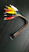 Wire-Line-Cable Jumper Alligator-Clips Lead Connection Crocodile Clip-Test DIY Male Double-End