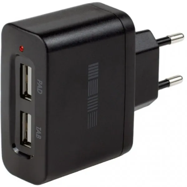 Interstep Зарядное устройство от сети 2USB ток 2000 мА