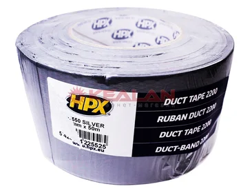 

HPX pd7550 insulation tape duct tape 2200, silver, 75mm, 50 m.