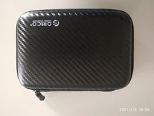 ORICO 2,5 duro carcasa de disco HDD Portátil Bolsa de protección para externo de 2,5 pulgadas disco duro/auricular/U disco caja de unidad del disco duro negro