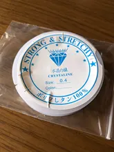 Línea elástica de estiramiento fuerte de cristal, cordón de hilo para cuentas, collar, pulsera, accesorios para fabricación de joyas