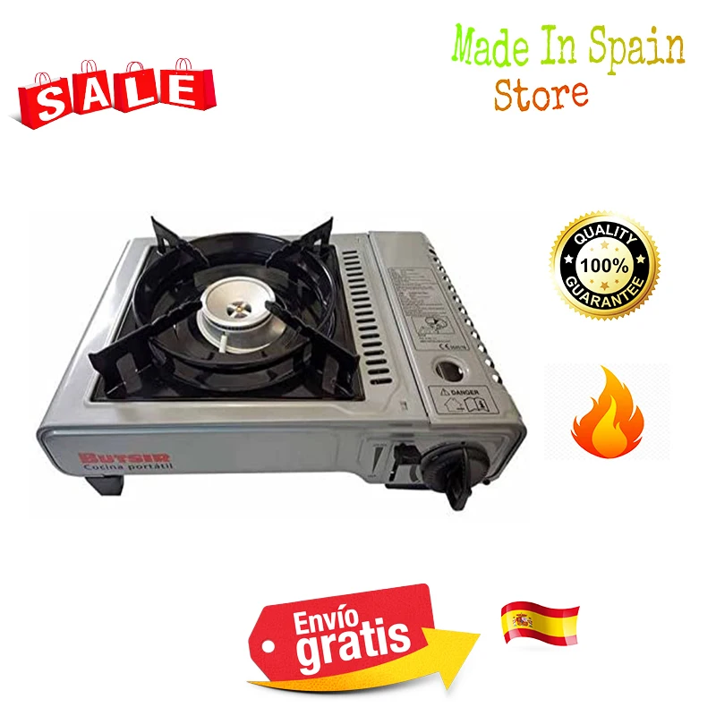 Butsir MS-1000 PRO-estufa de cocina portátil, válvula de cartucho B250